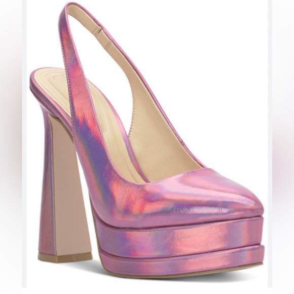 Tacco Slingback Donna Jessica Simpson Souli – Rosa Valley – Tomaia In Ecopelle – Tacco 40 EU